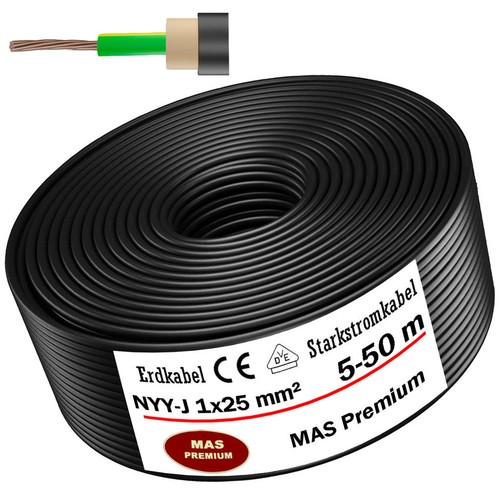 50m erdkabel starkstromkabel - erdkabel,
