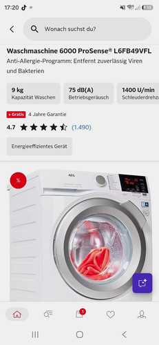 Aeg 6000 prosense l6fb49vfl - aeg,