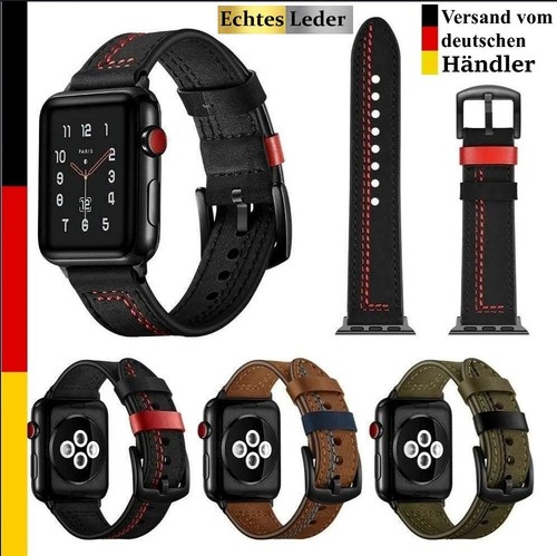 Leder armband apple watch - watch, uhr