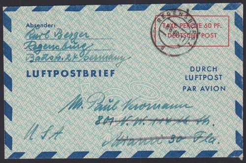 Bizone luftpostfaltbrief - bizone,