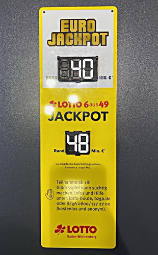 Lotto werbeschild werbung - werbeschild,