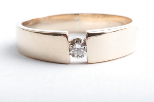 Solitär brillant diamant ring - brillant,