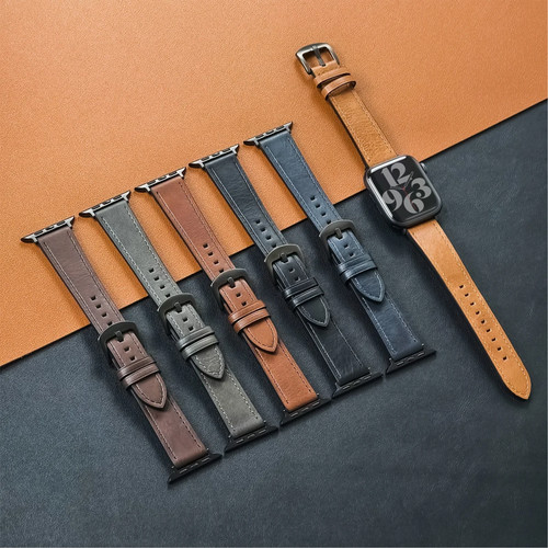 Echt leder uhrenarmband - echt,